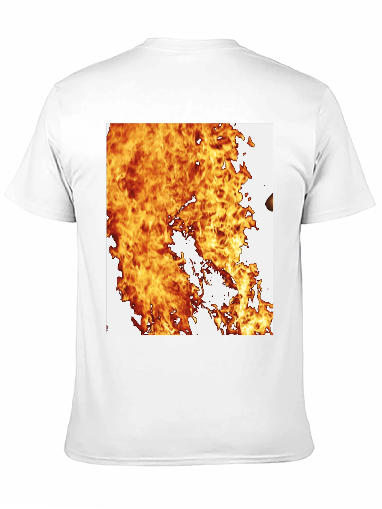 Flaming Hot Graphic Tee - Black Cotton Blend