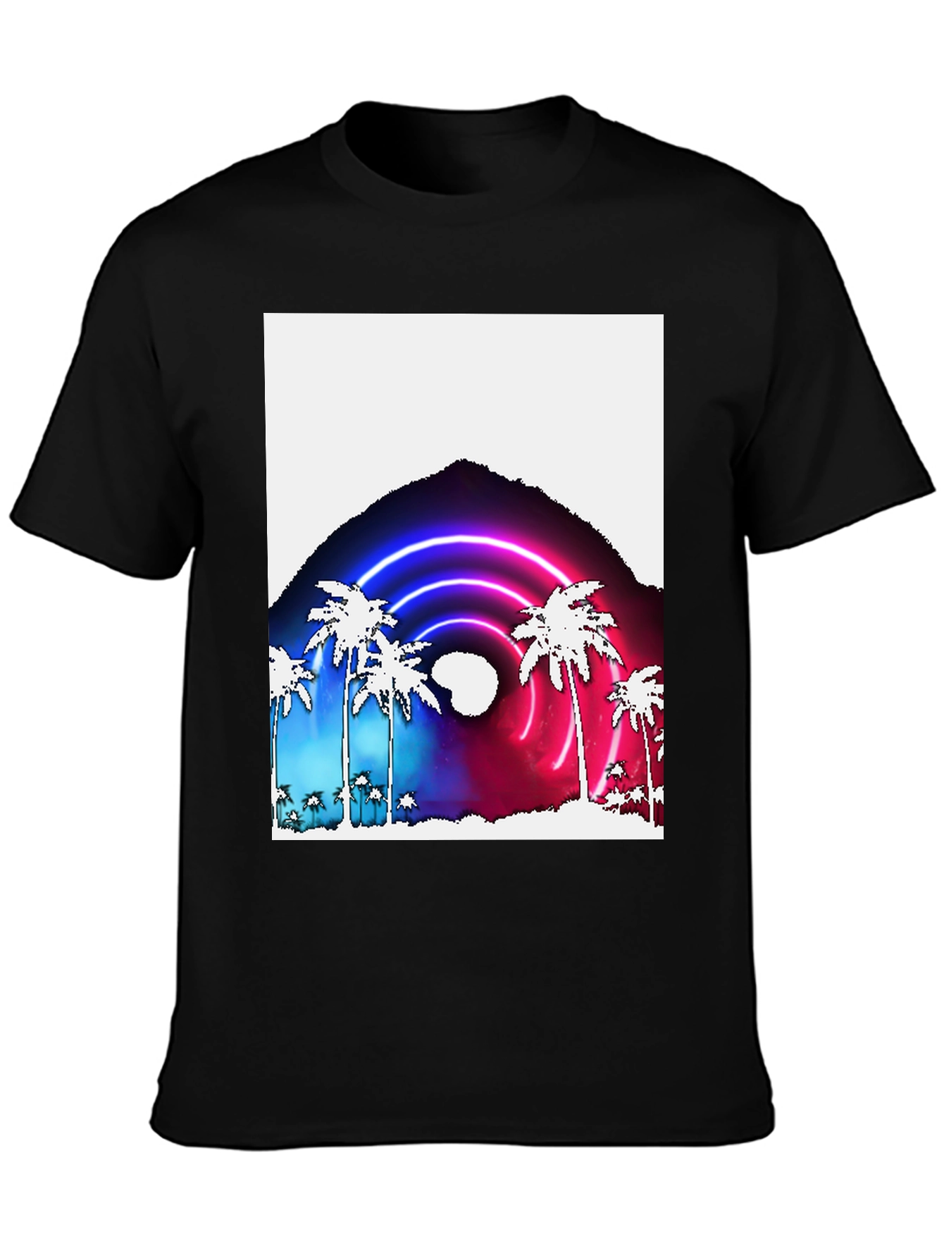 Neon Palm Tree Graphic Tee