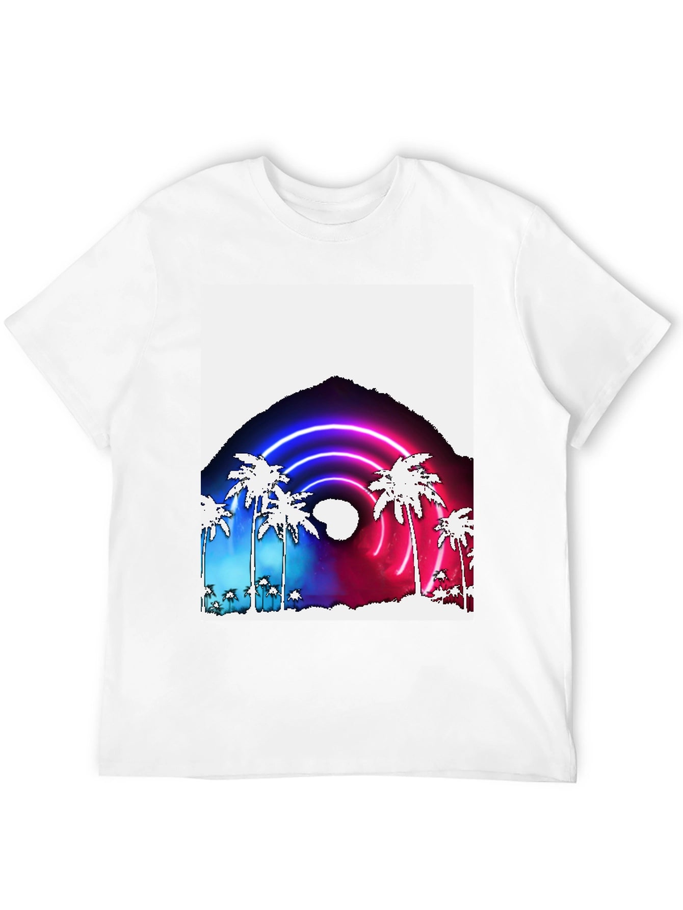 Neon Palm Tree Graphic Tee
