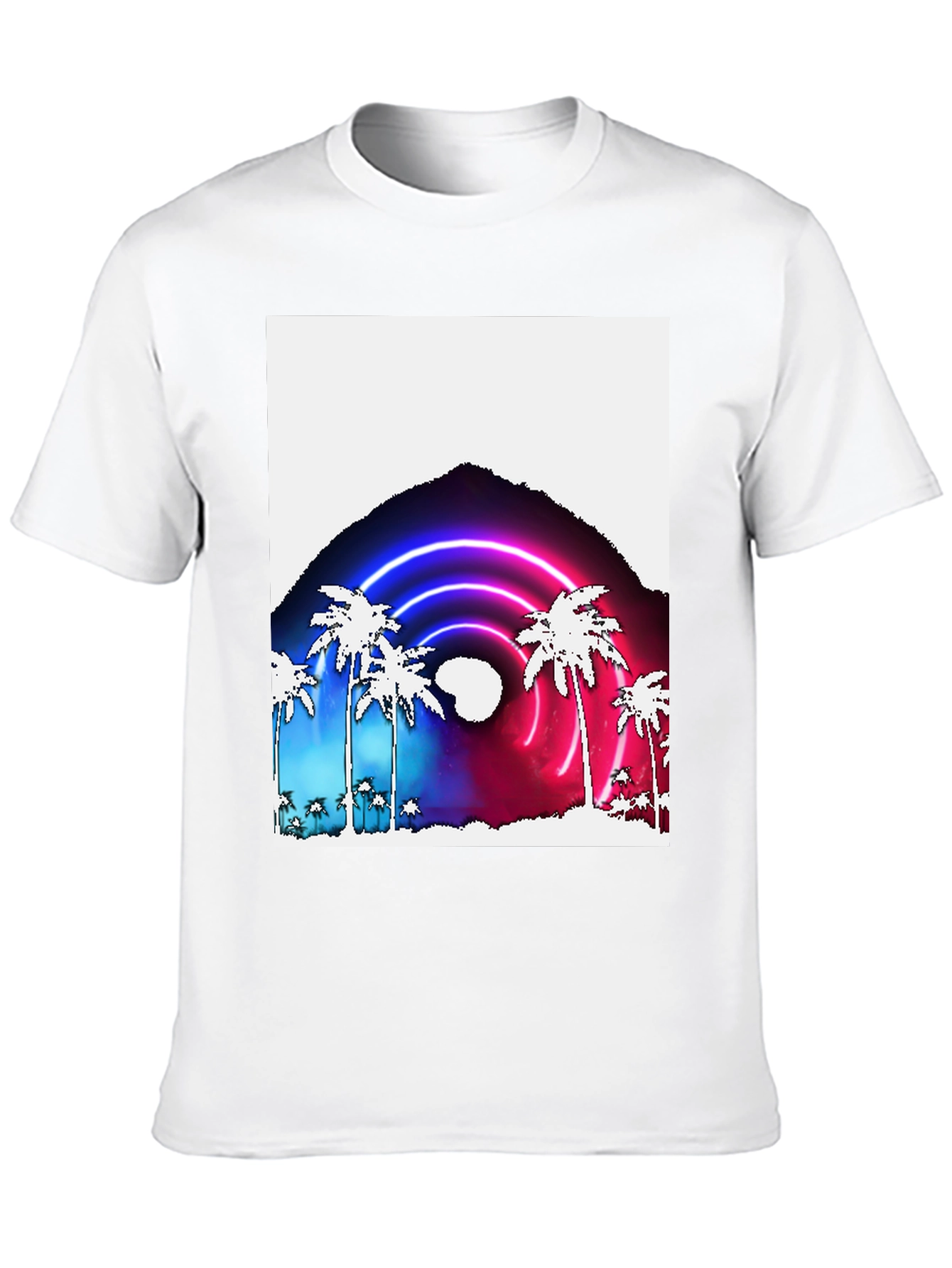 Neon Palm Tree Graphic Tee