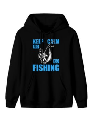 Casual Fishing Vibe Hooded Sweatshirt
