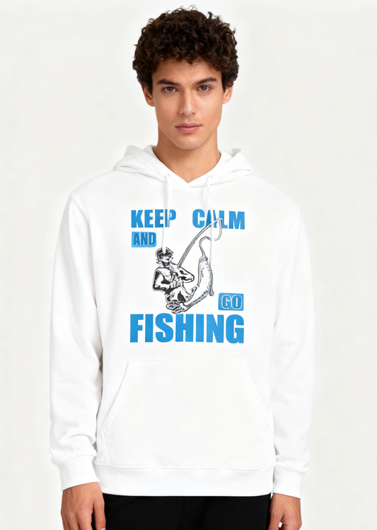 Casual Fishing Vibe Hooded Sweatshirt