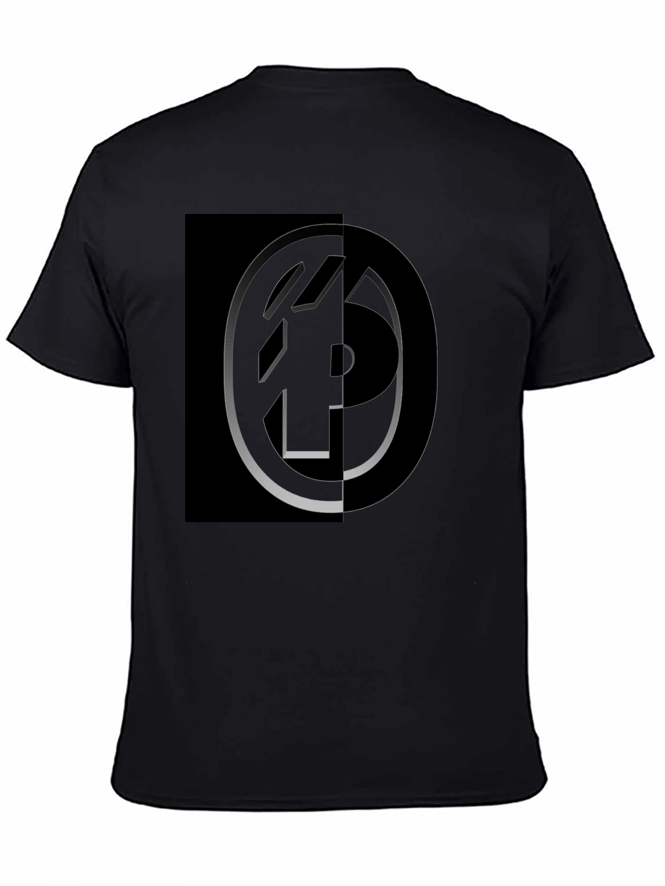 Modern Graphic Black T-Shirt