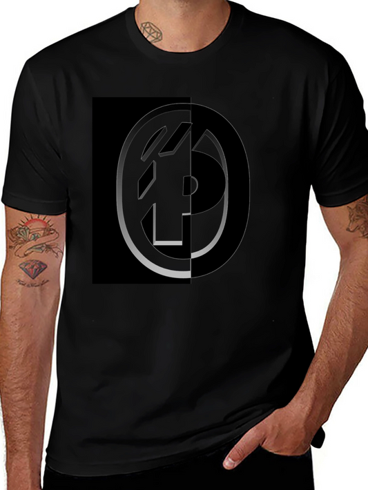 Modern Graphic Black T-Shirt