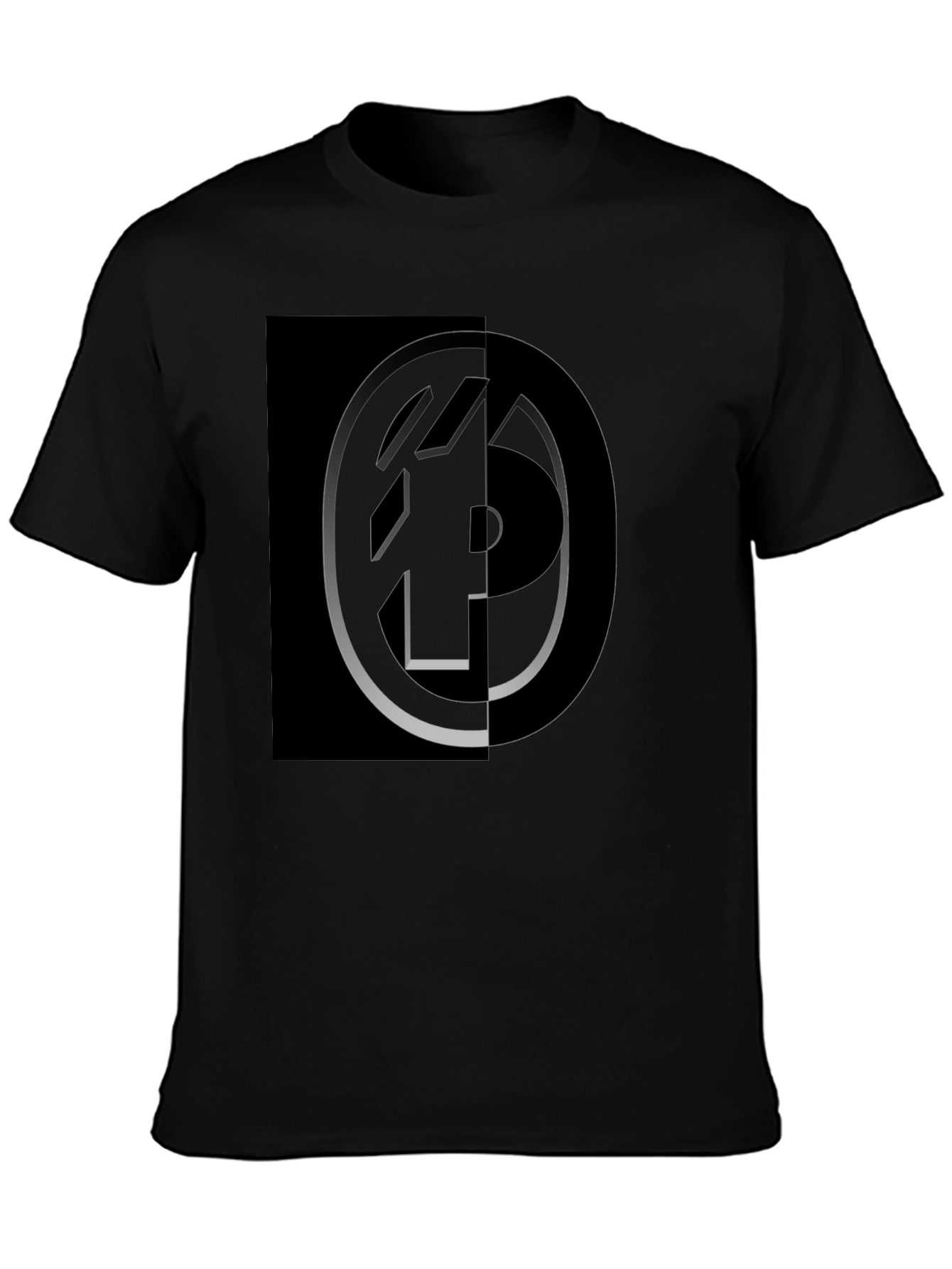 Modern Graphic Black T-Shirt