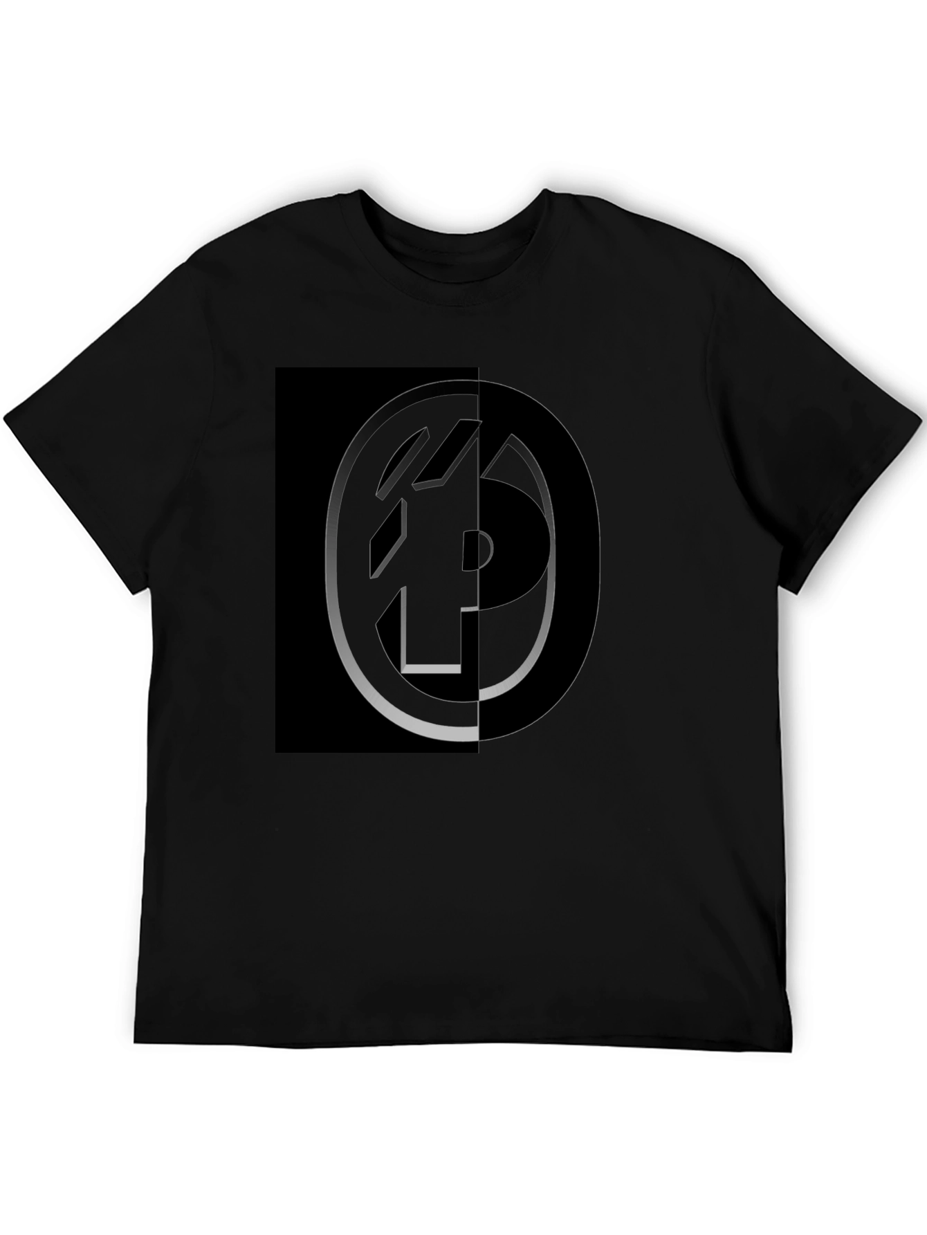 Modern Graphic Black T-Shirt