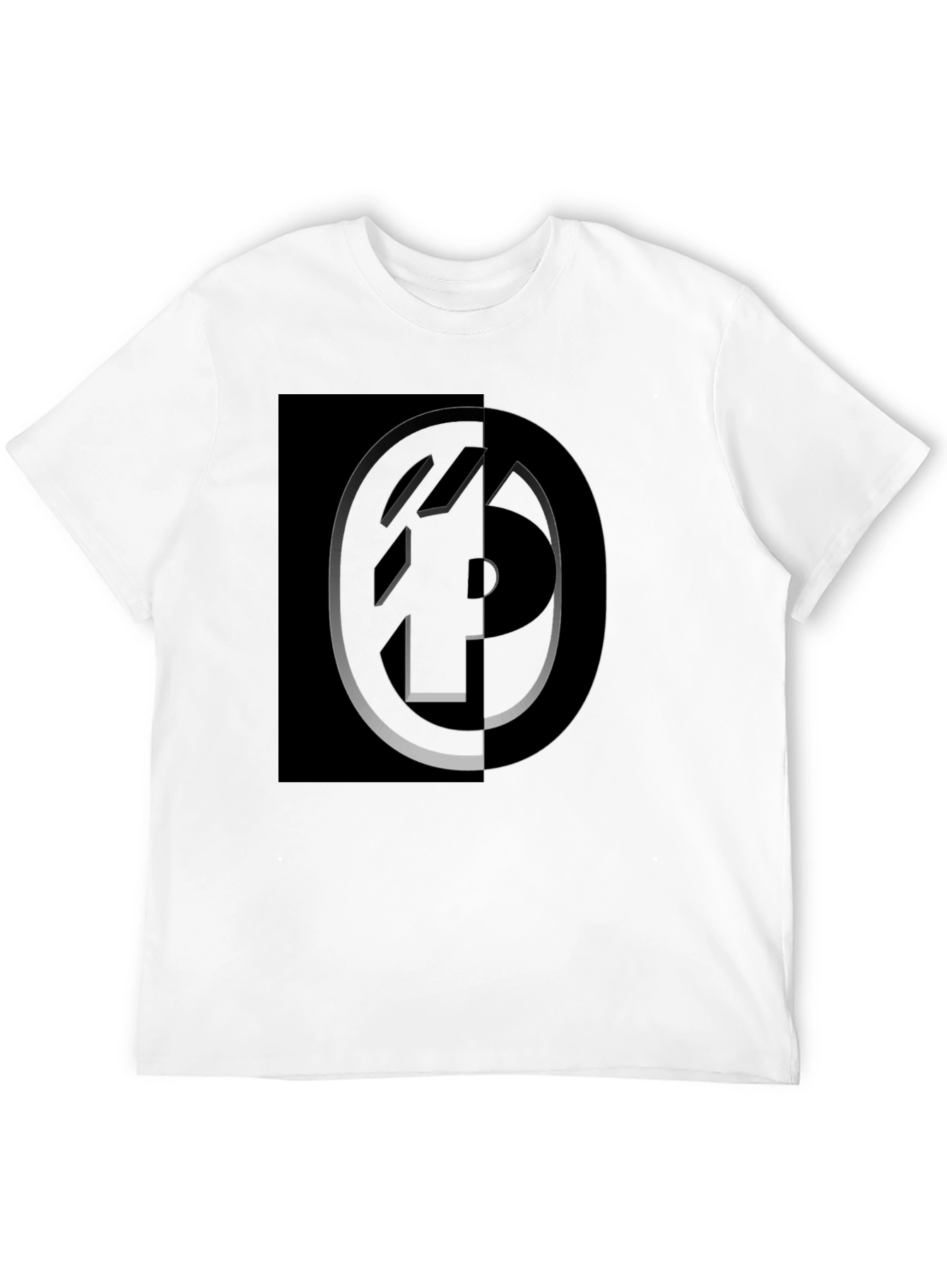 Modern Graphic Black T-Shirt