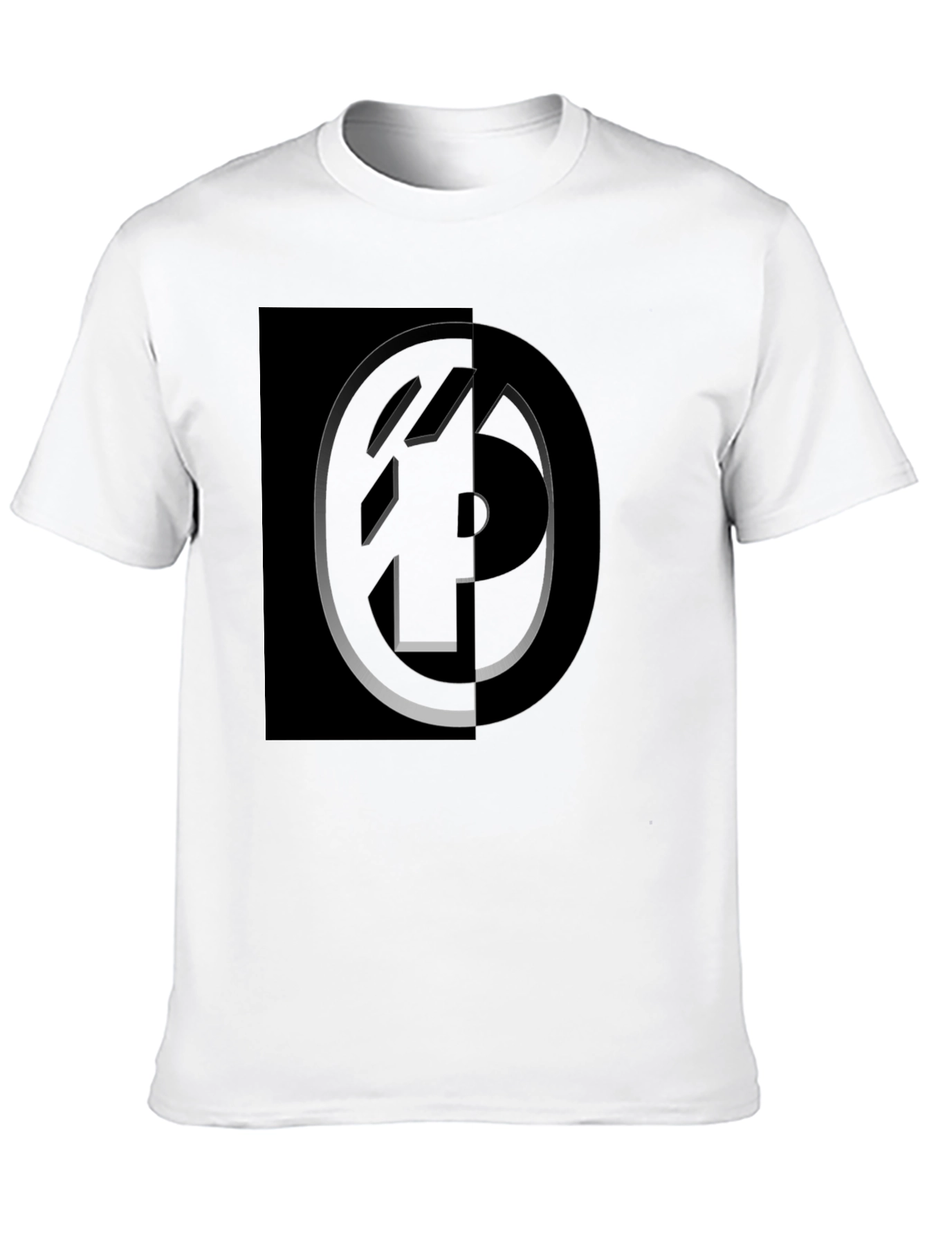 Modern Graphic Black T-Shirt