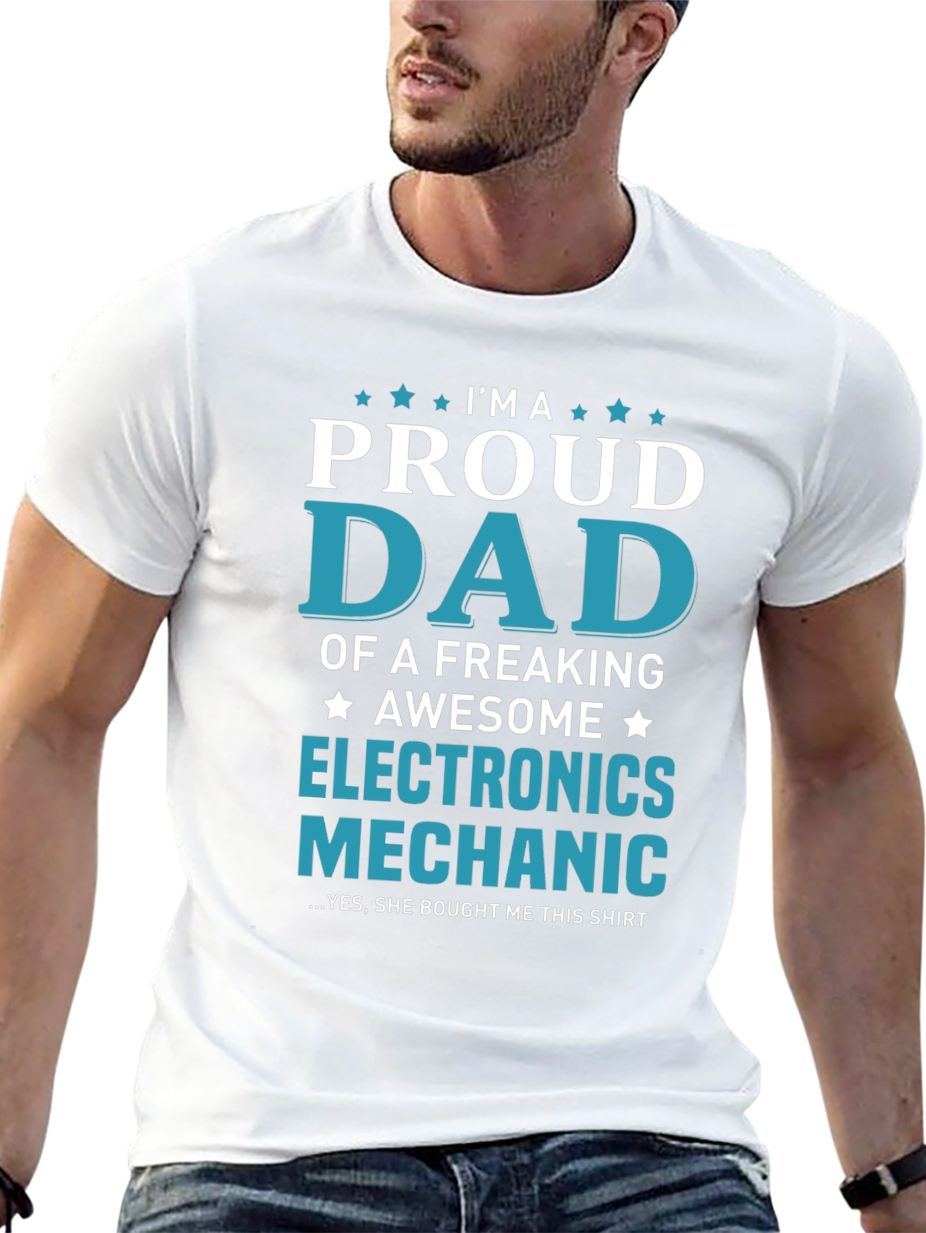 Proud Dad Electronics Mechanic T-Shirt