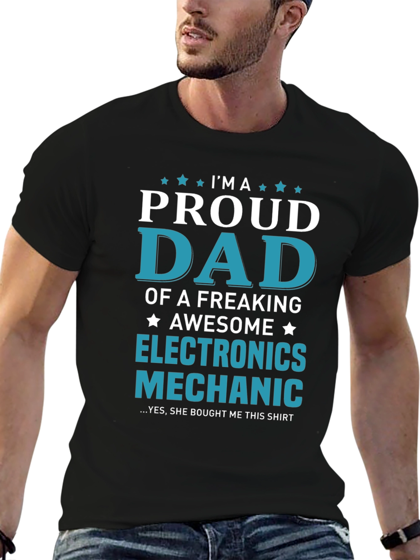 Proud Dad Electronics Mechanic T-Shirt