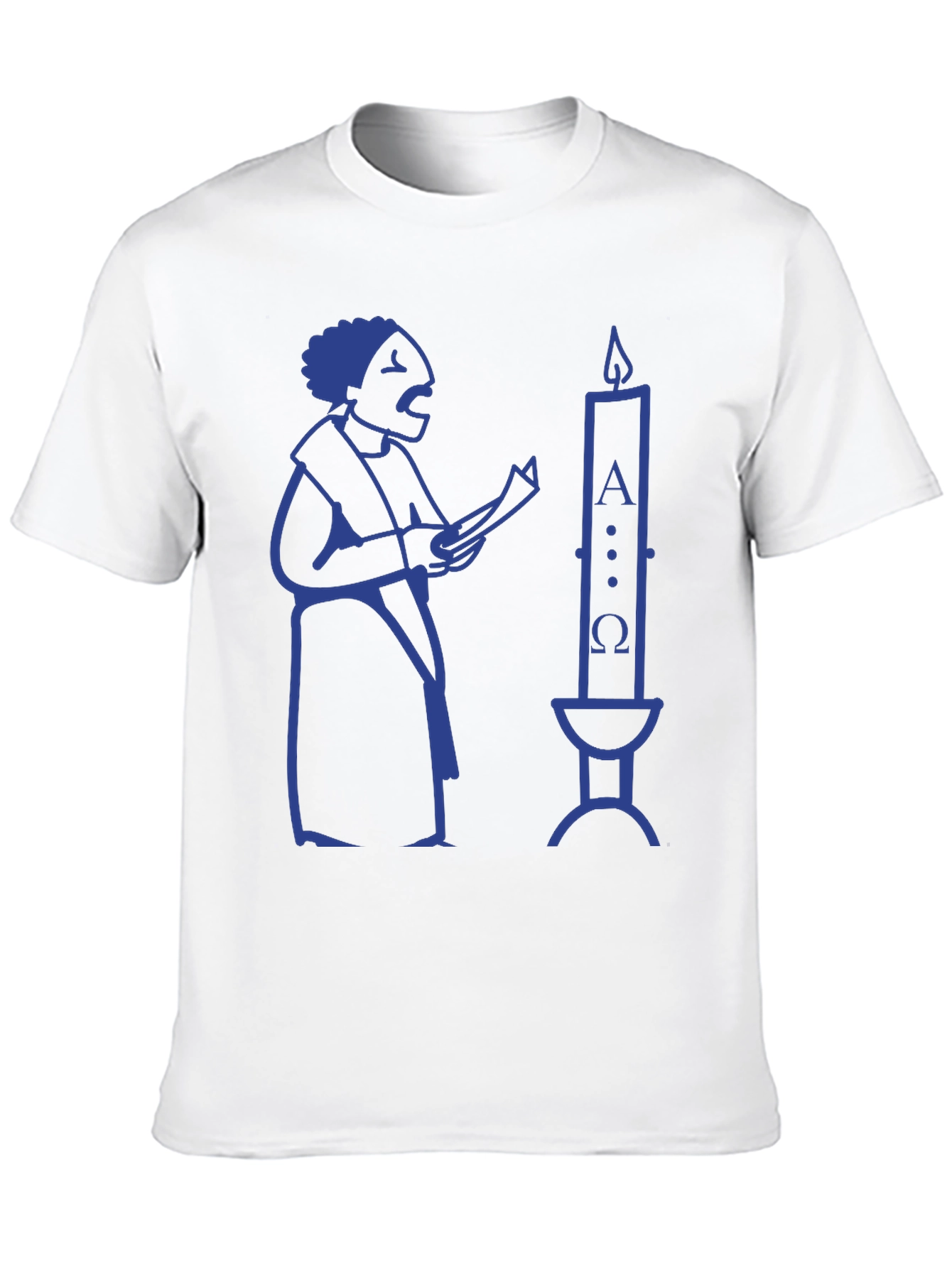 Singing Man & Candle Black T-Shirt