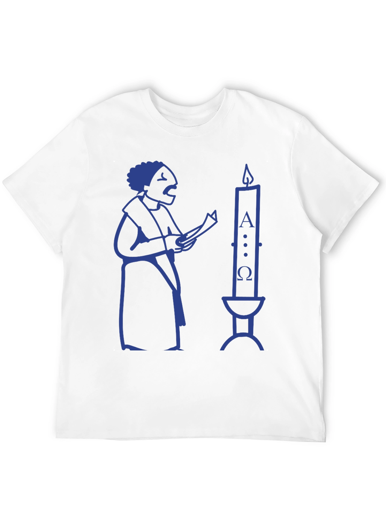 Singing Man & Candle Black T-Shirt