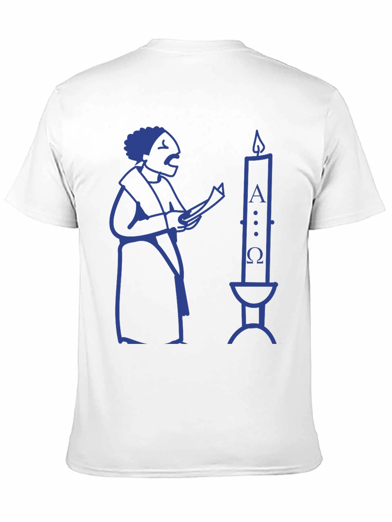 Singing Man & Candle Black T-Shirt