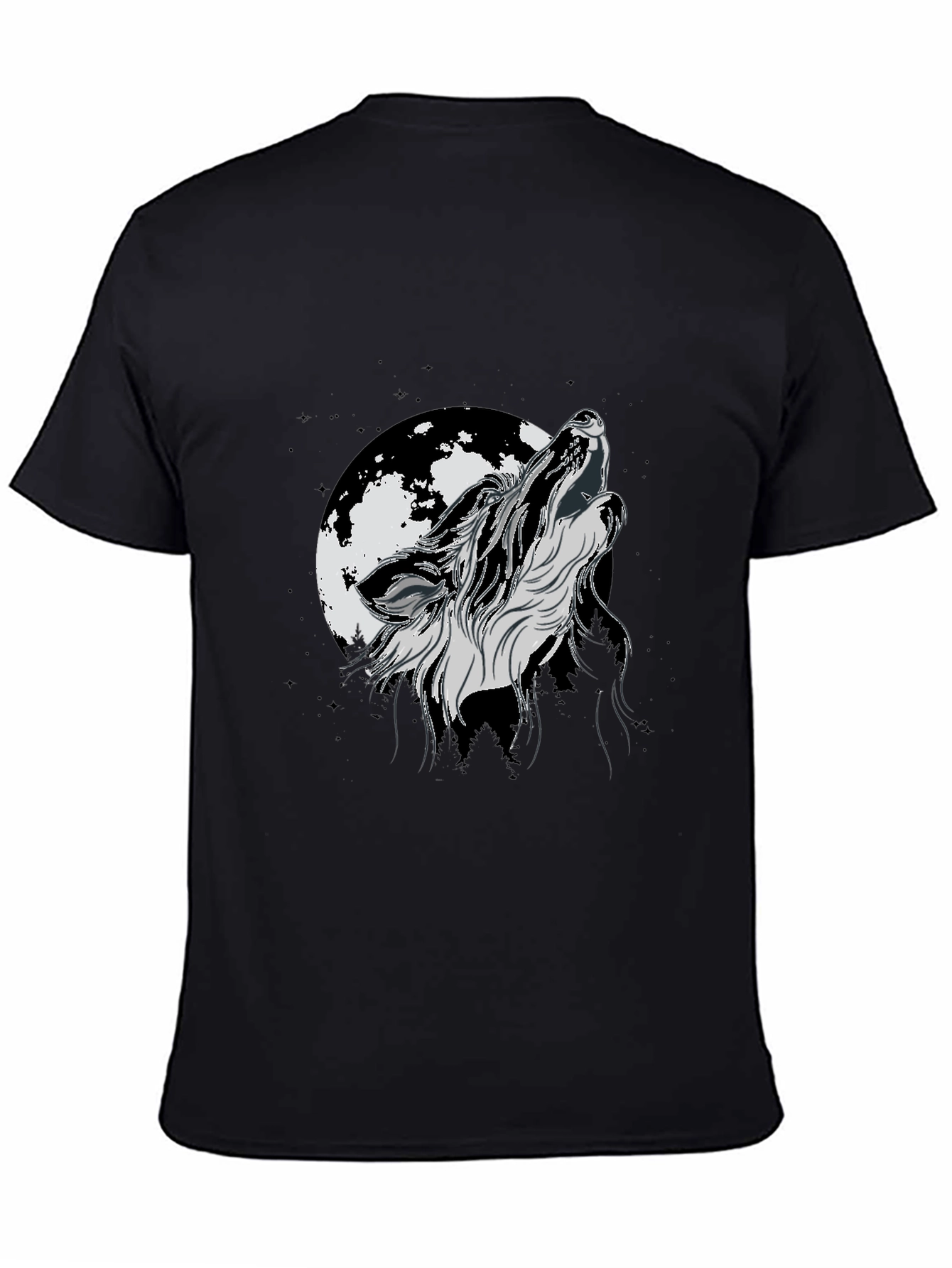 Wolf Howling Moon T-Shirt