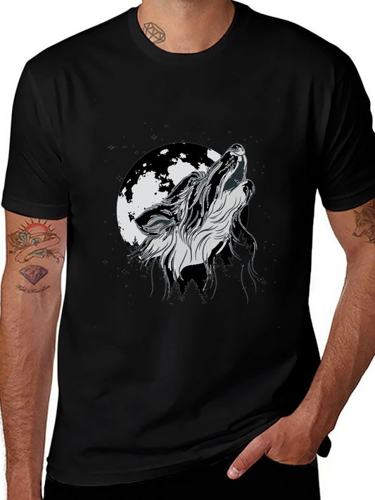 Wolf Howling Moon T-Shirt