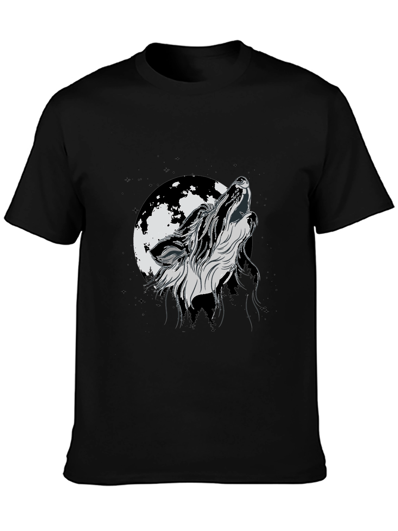 Wolf Howling Moon T-Shirt