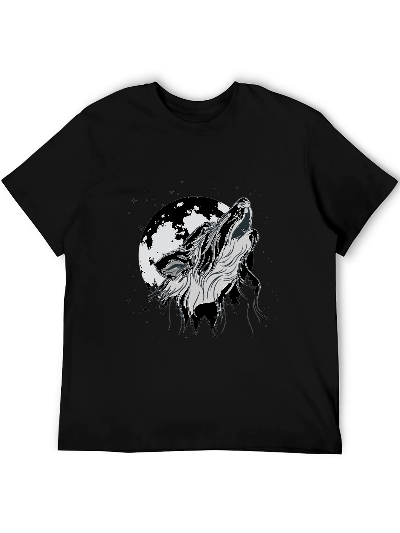 Wolf Howling Moon T-Shirt