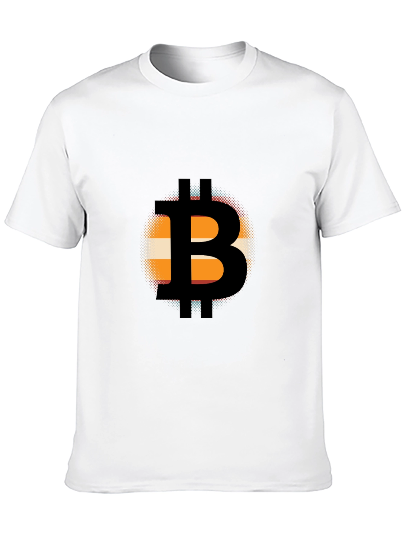 Bitcoin Black T-Shirt Graphic Tee Cryptocurrency