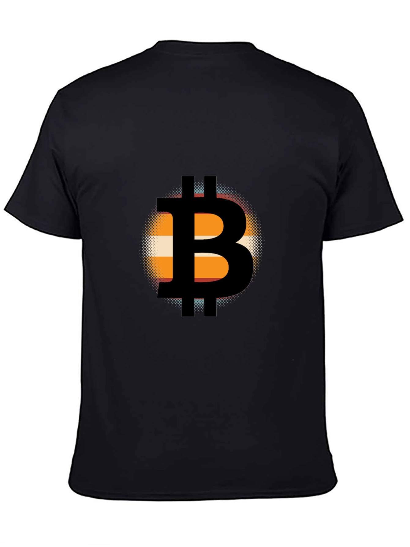 Bitcoin Black T-Shirt Graphic Tee Cryptocurrency