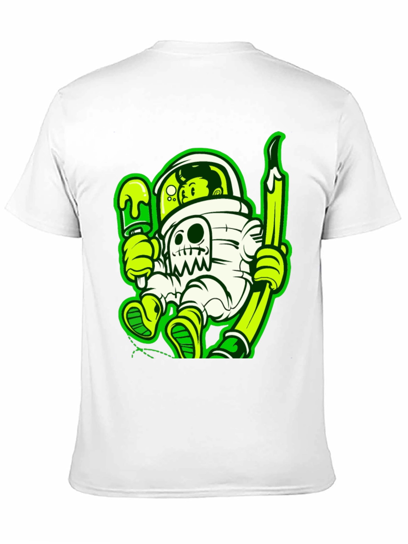 Astronaut Cartoon Graphic T-Shirt