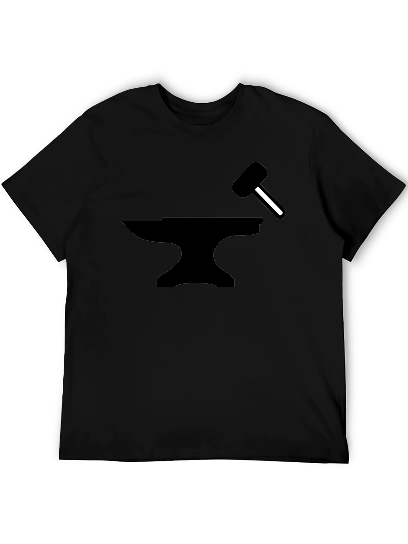 Blacksmith Anvil & Hammer Graphic T-Shirt