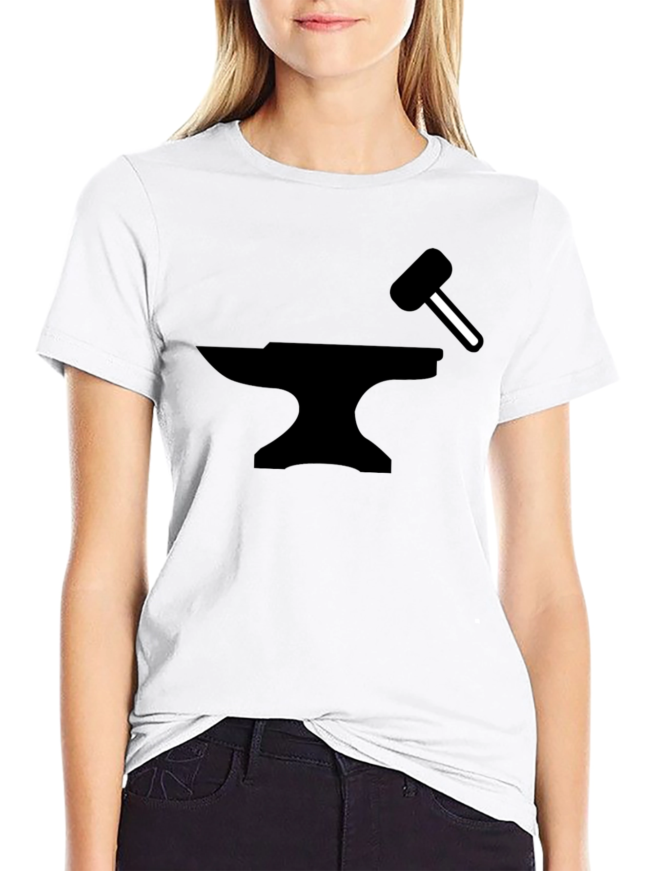 Blacksmith Anvil & Hammer Graphic T-Shirt