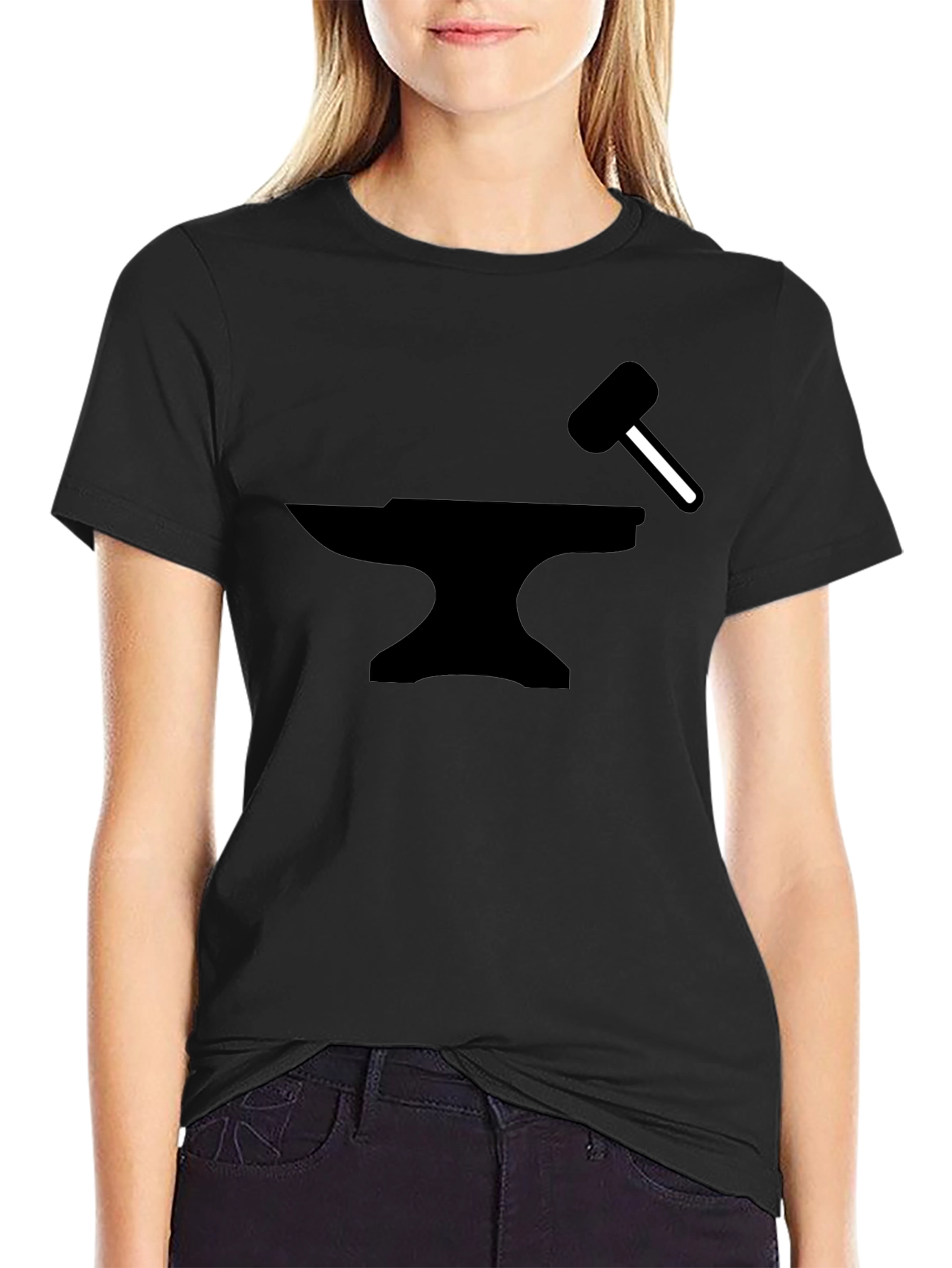 Blacksmith Anvil & Hammer Graphic T-Shirt