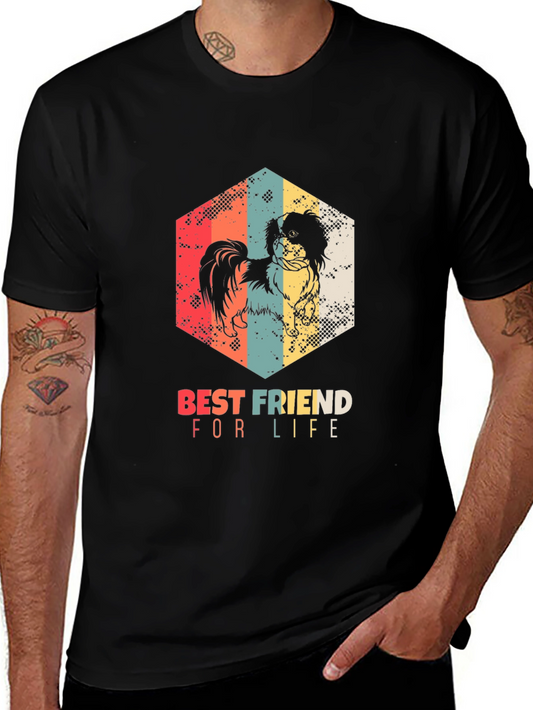 Best Friend For Life Dog Graphic Tee - Soft Cotton T-Shirt