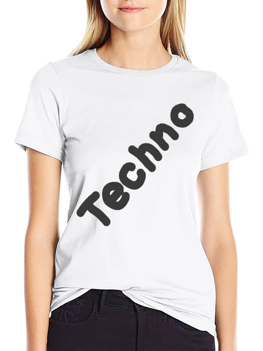 Mens Black Techno Graphic Tee