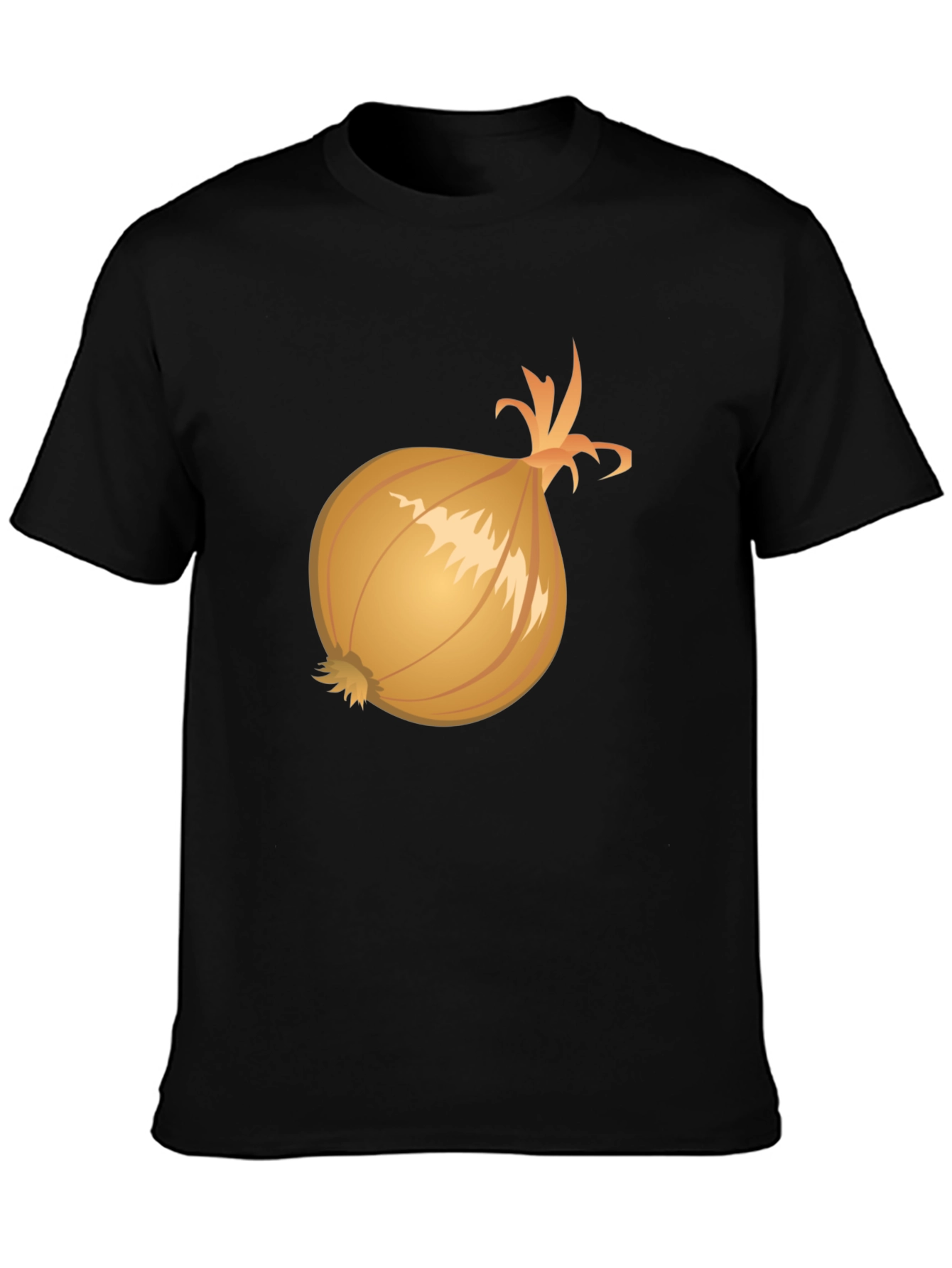 Onion Graphic Tee - Casual Black T-Shirt