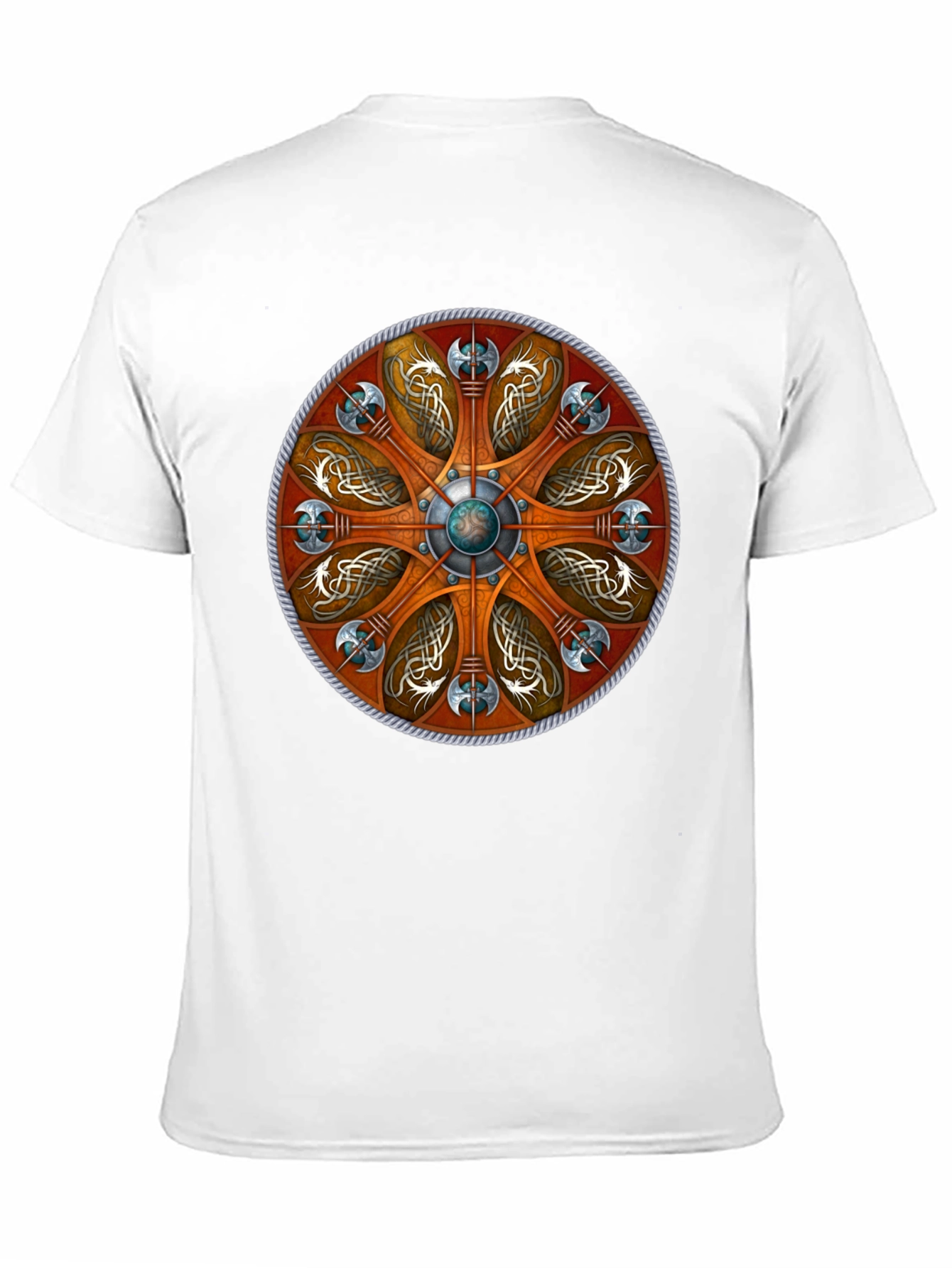 Viking Shield Graphic Tee - Norse Mythology T-Shirt