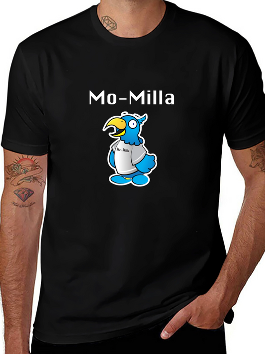 Mo-Milla Cartoon Parrot T-Shirt