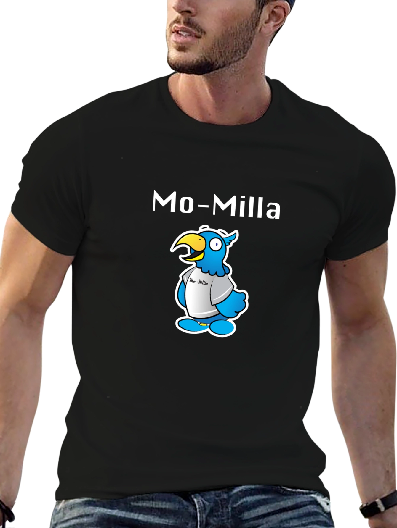 Mo-Milla Cartoon Parrot T-Shirt