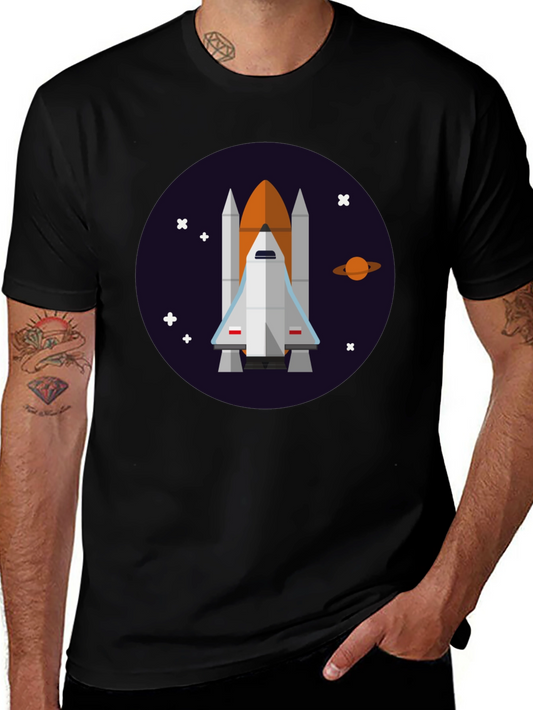 Space Shuttle Graphic Tee - Explore the Cosmos!