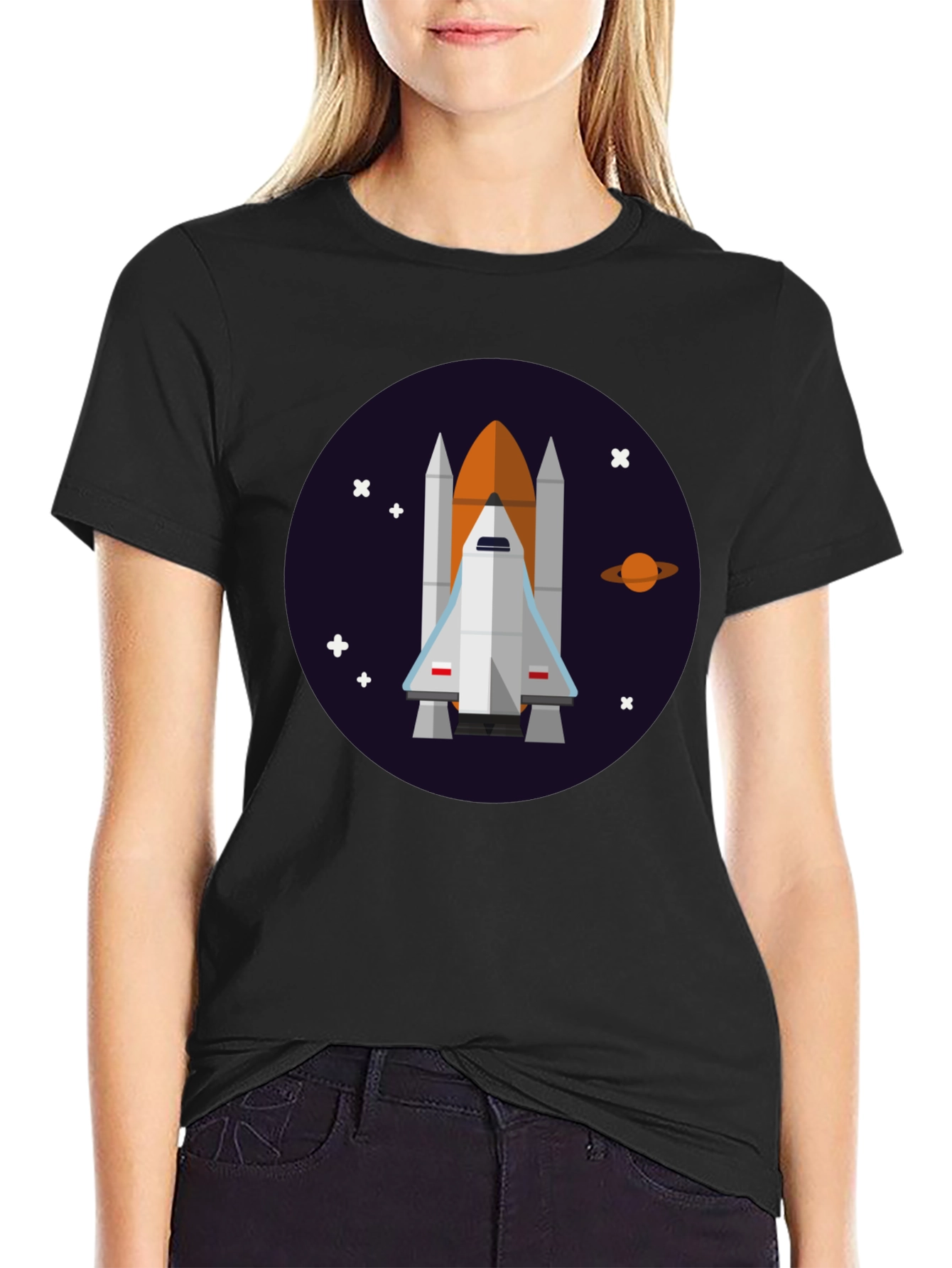 Space Shuttle Graphic Tee - Explore the Cosmos!