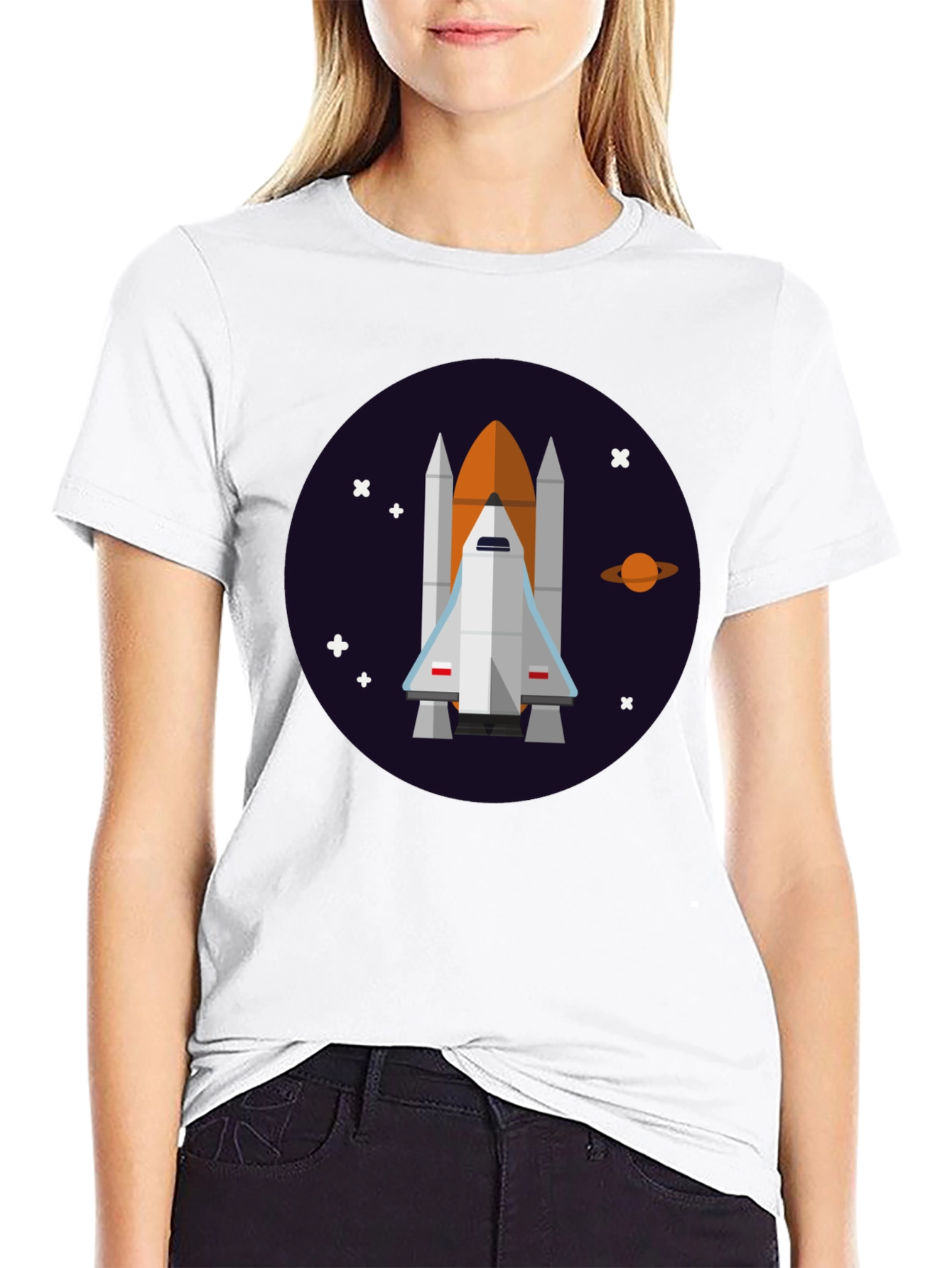 Space Shuttle Graphic Tee - Explore the Cosmos!