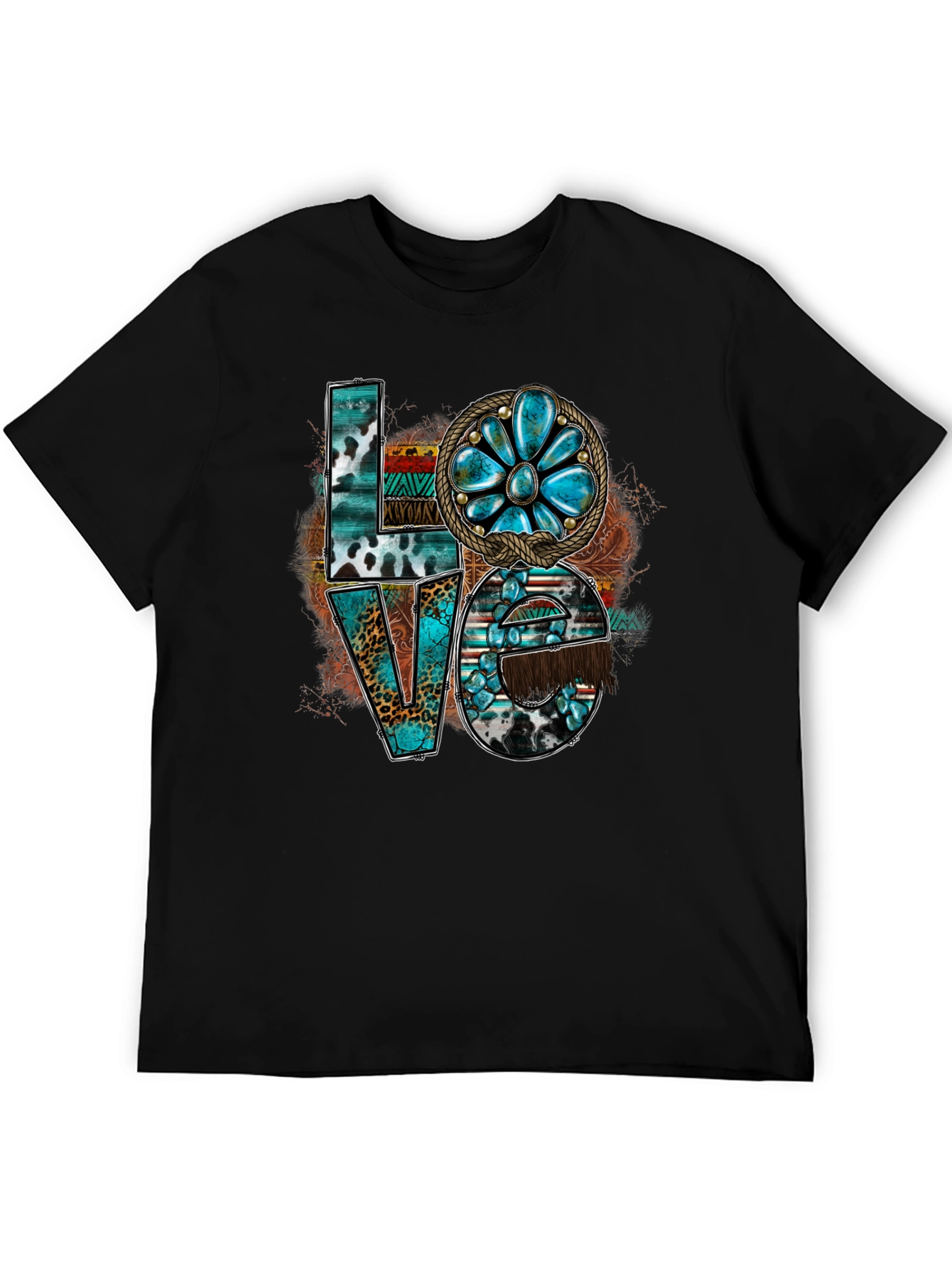 Western Turquoise LOVE Graphic Tee