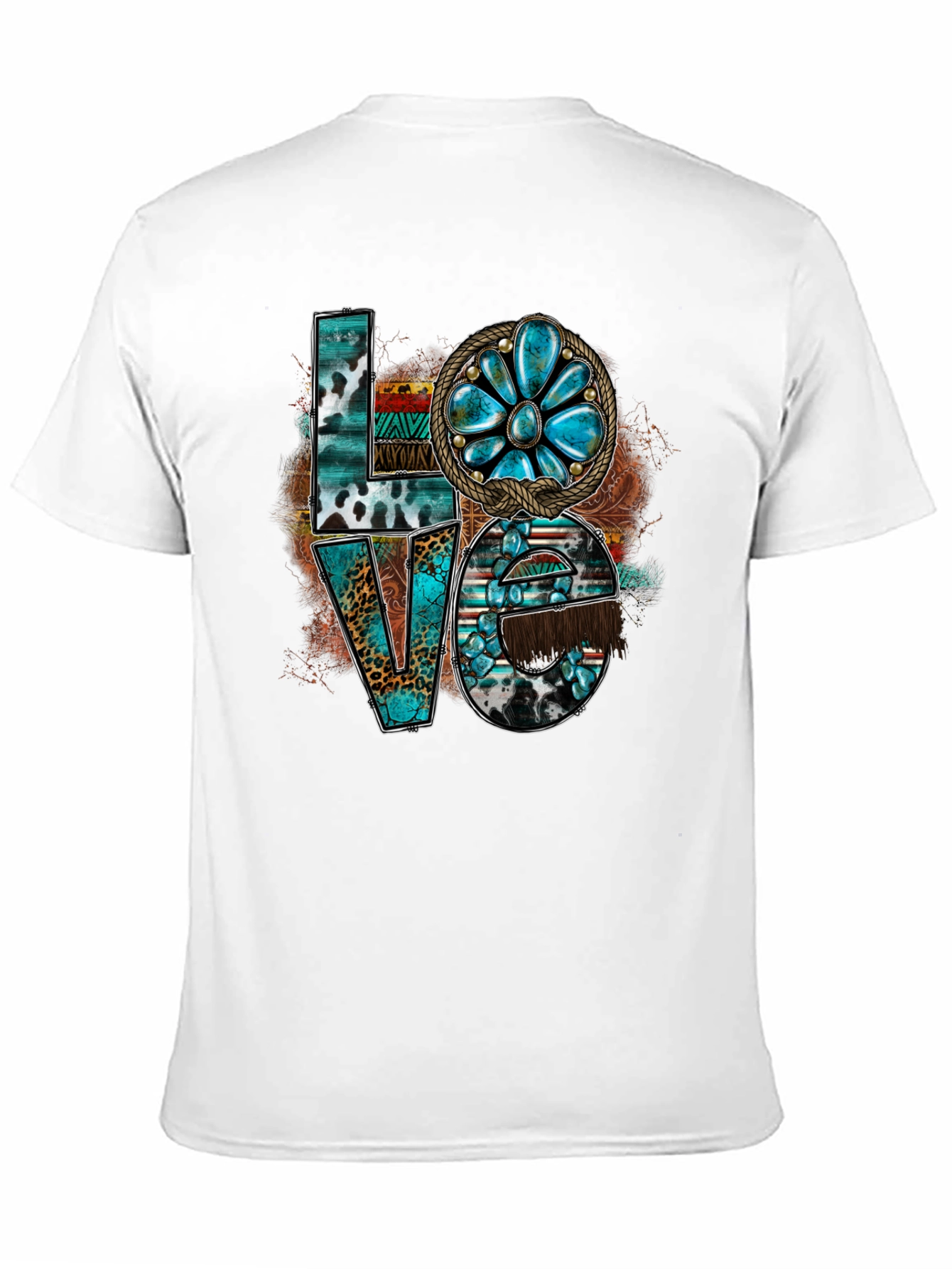 Western Turquoise LOVE Graphic Tee