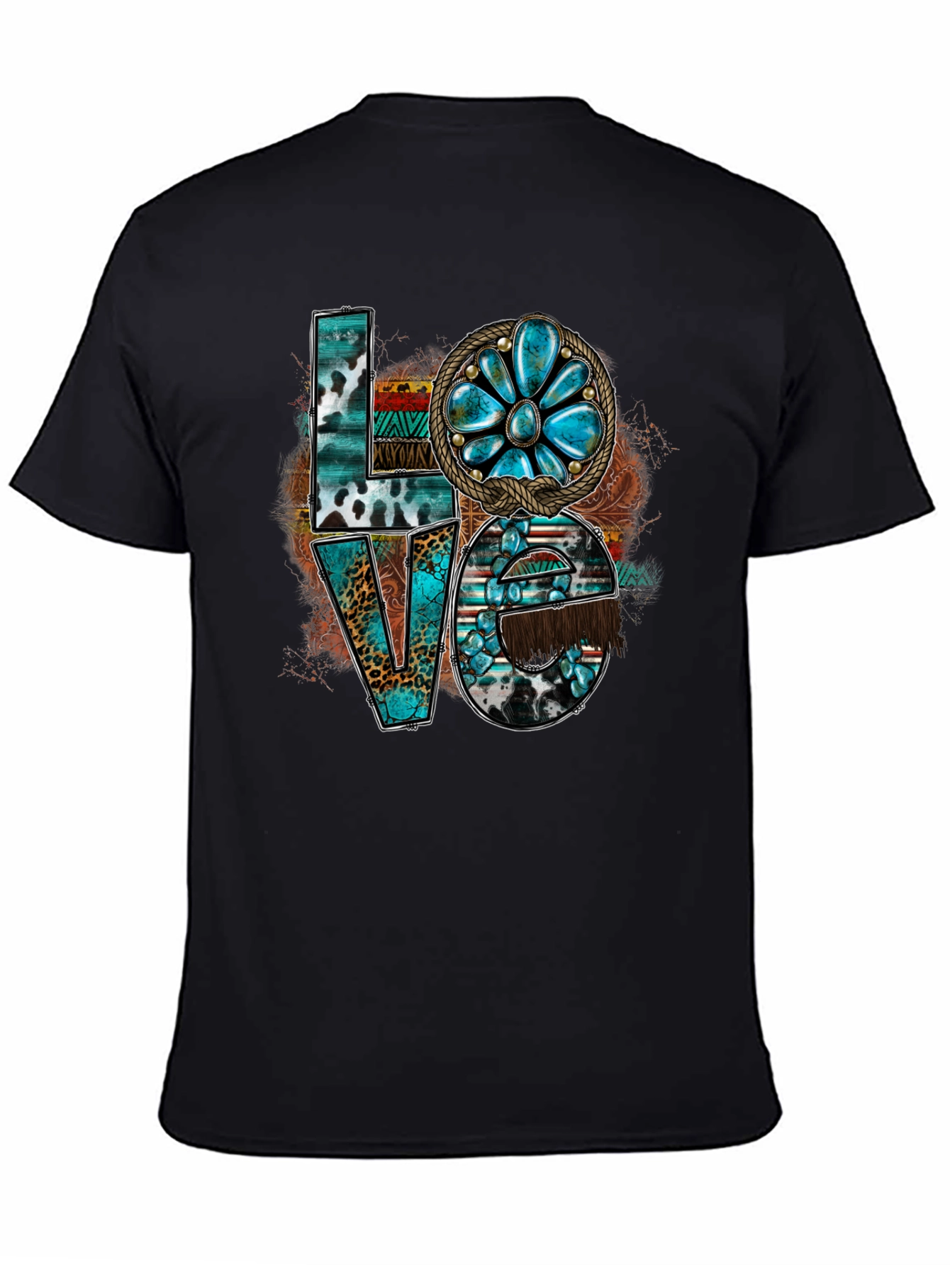 Western Turquoise LOVE Graphic Tee