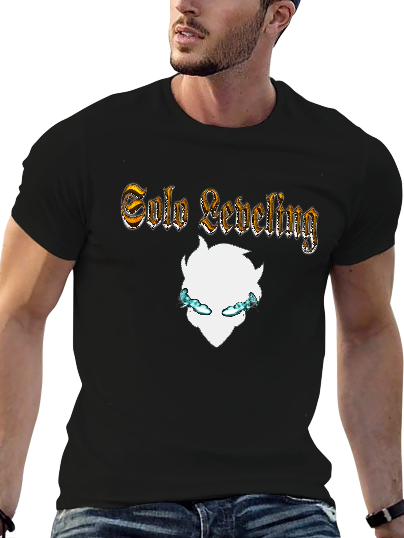 Solo Leveling Graphic Black T-Shirt