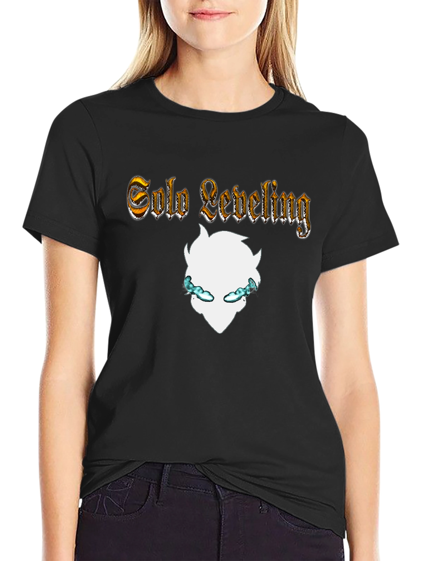 Solo Leveling Graphic Black T-Shirt