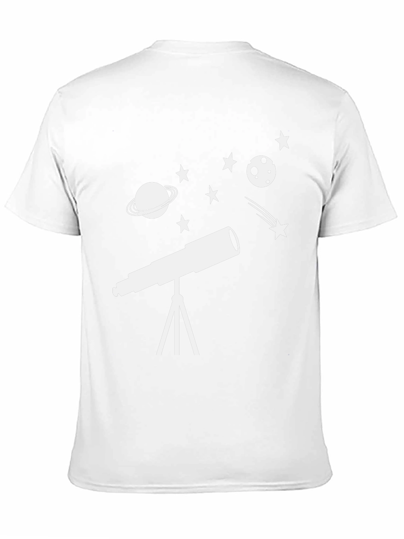 Astronomy Telescope T-Shirt - Space Design