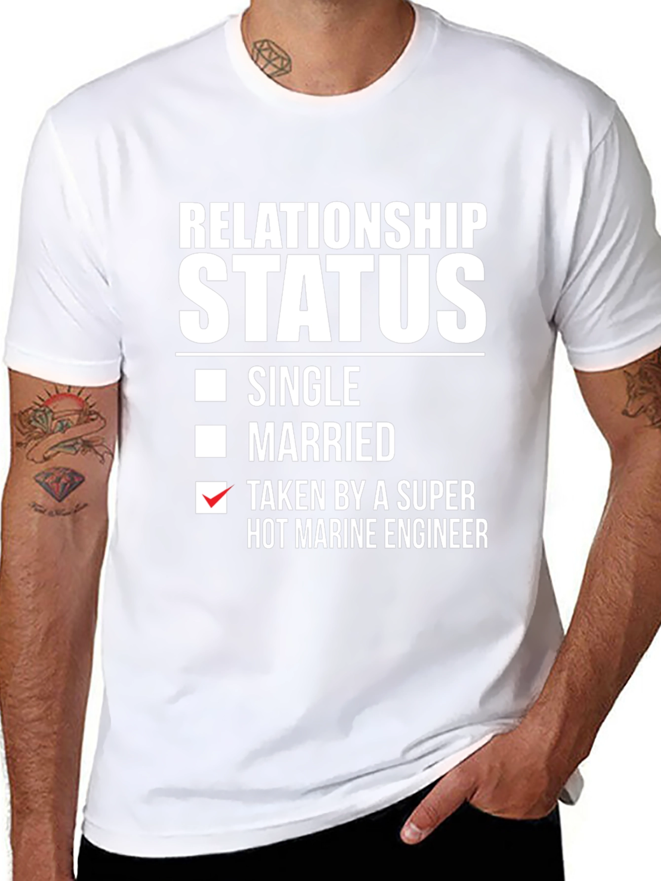 Relationship Status: Taken by Marine Engineer T-Shirt