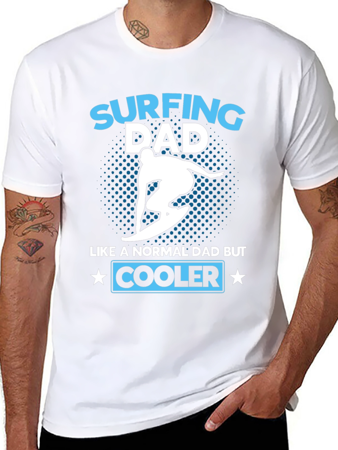 Surfing Dad T-Shirt - Cooler Than Average!