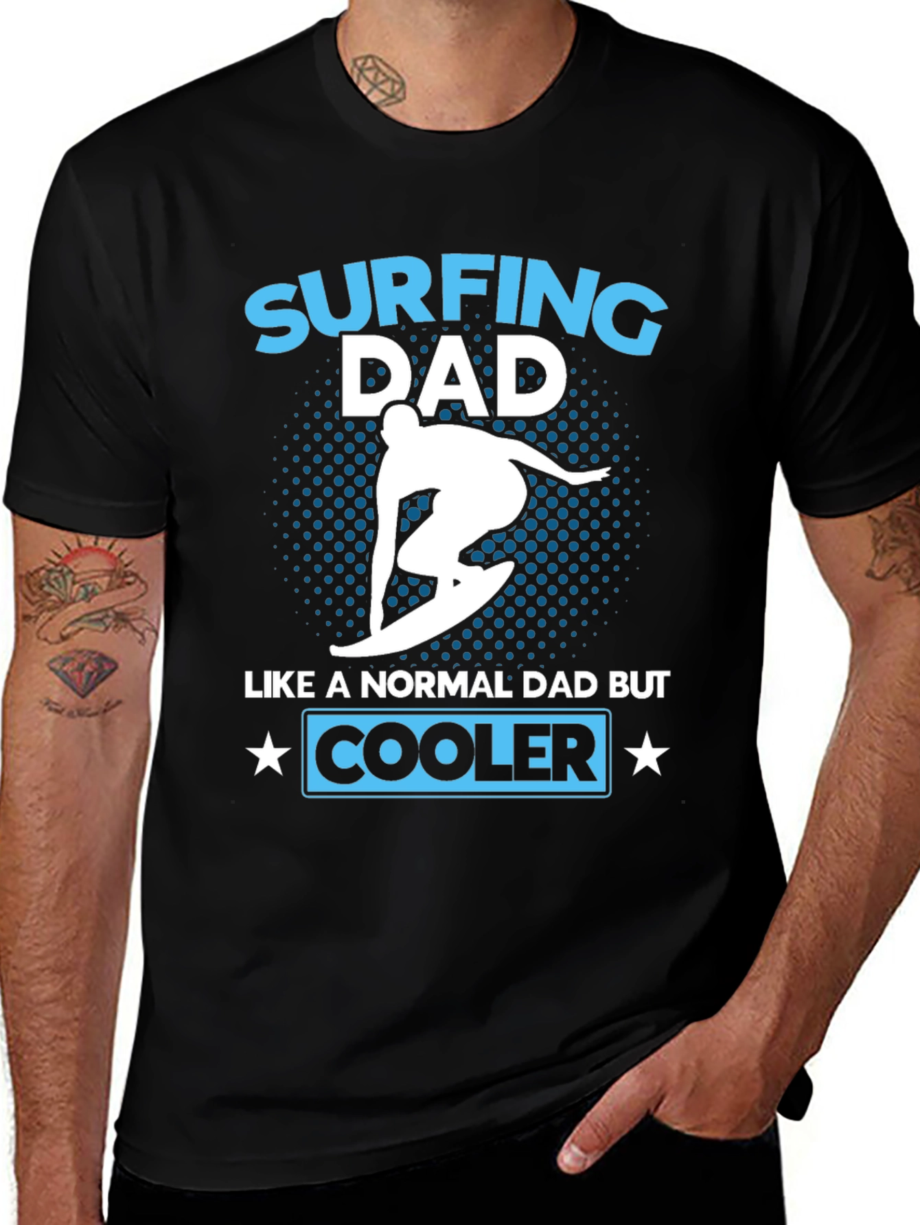 Surfing Dad T-Shirt - Cooler Than Average!