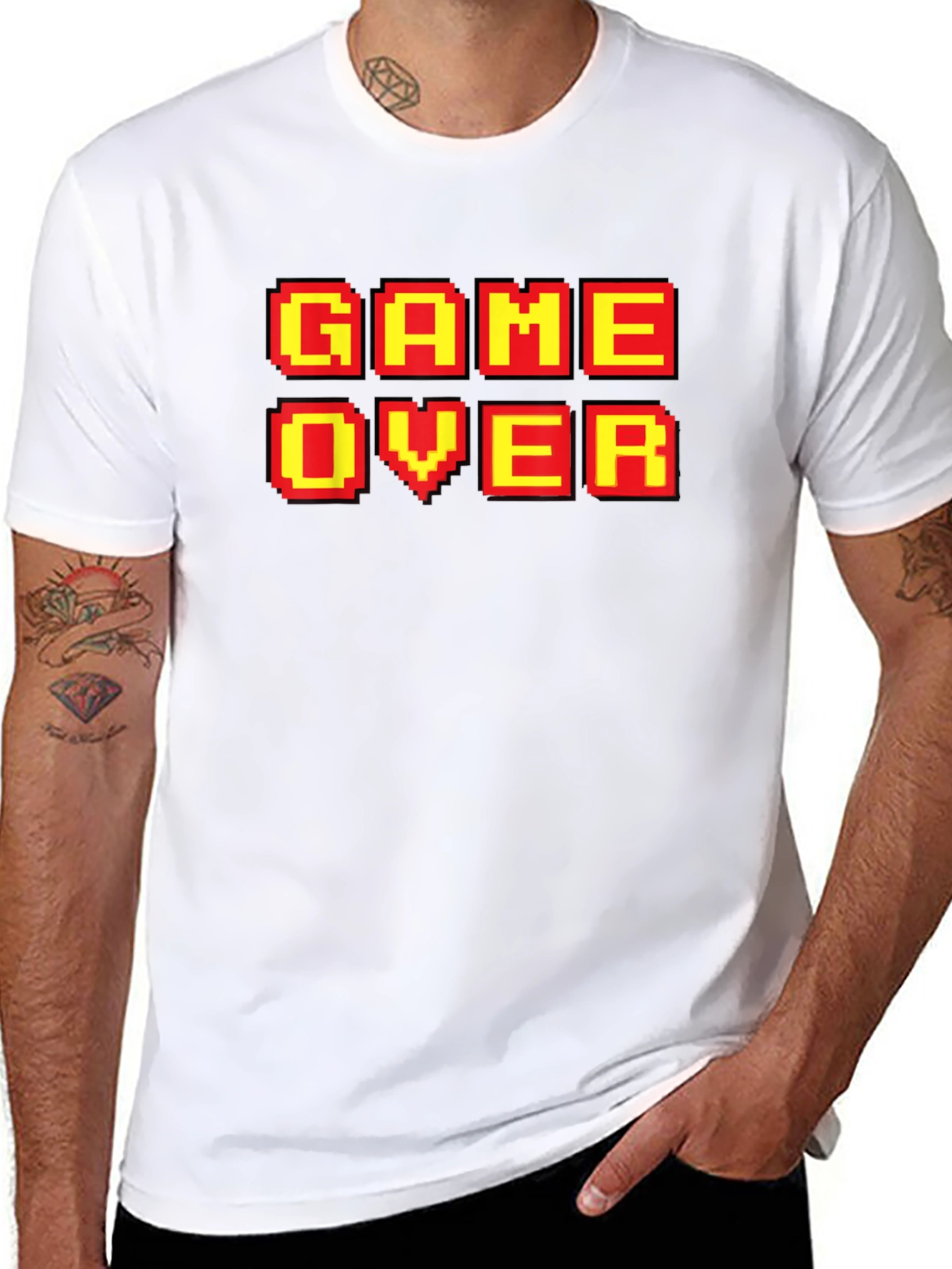 Game Over T-Shirt - Retro Pixel Design