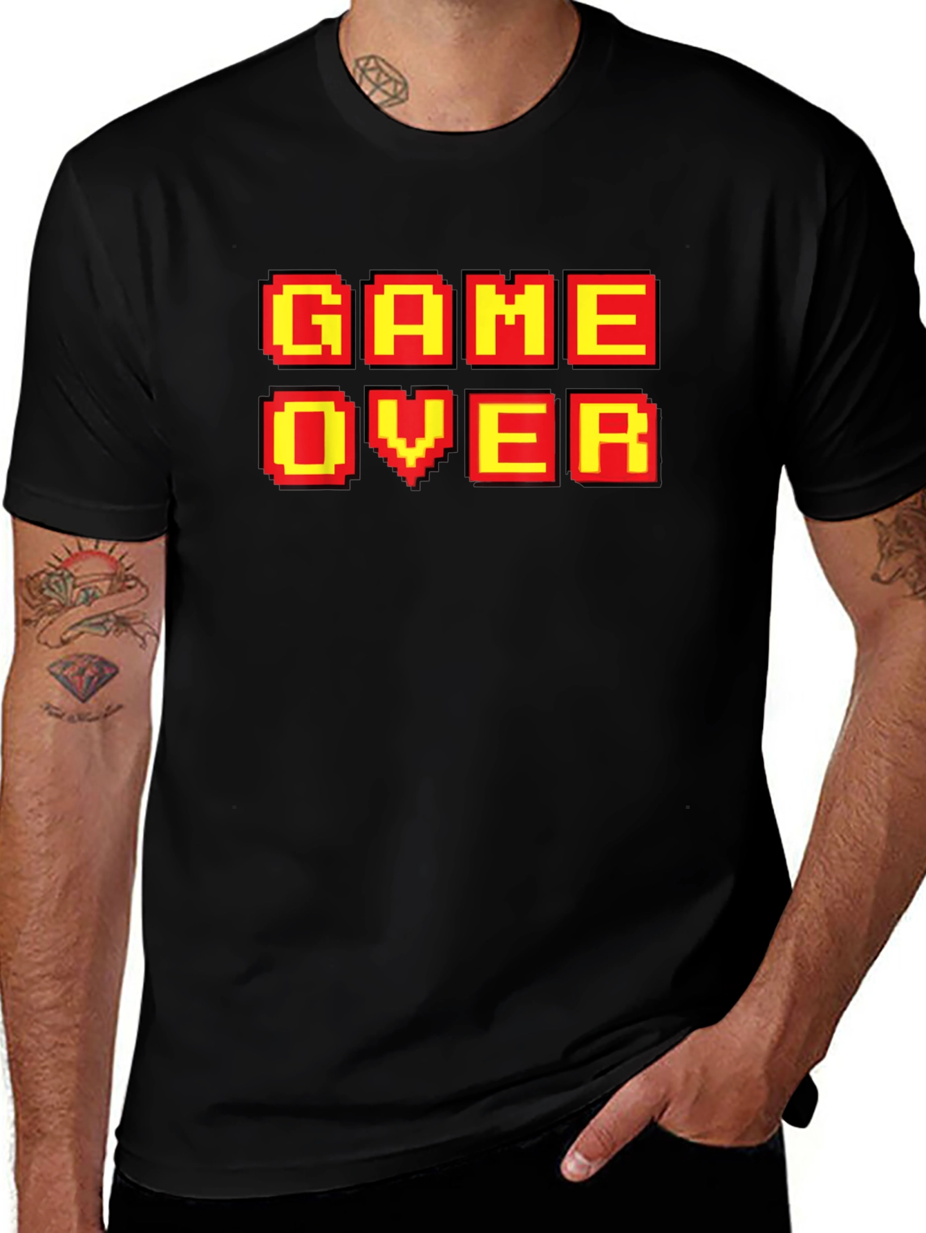 Game Over T-Shirt - Retro Pixel Design