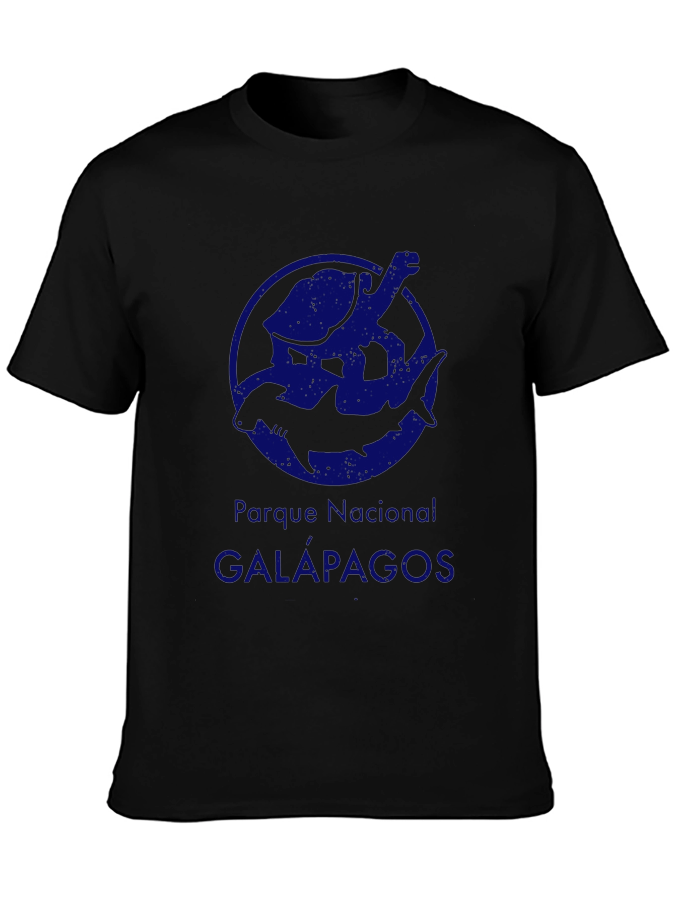 Galapagos National Park T-Shirt - Turtle & Shark Design