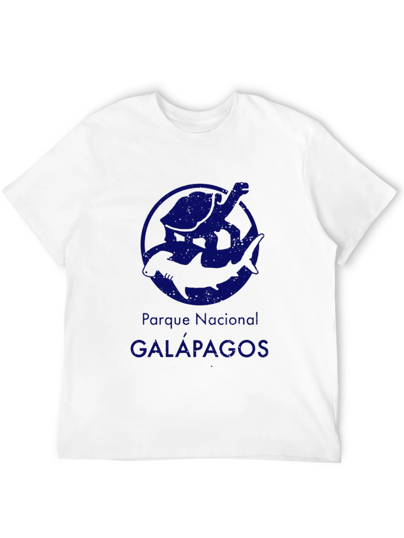 Galapagos National Park T-Shirt - Turtle & Shark Design