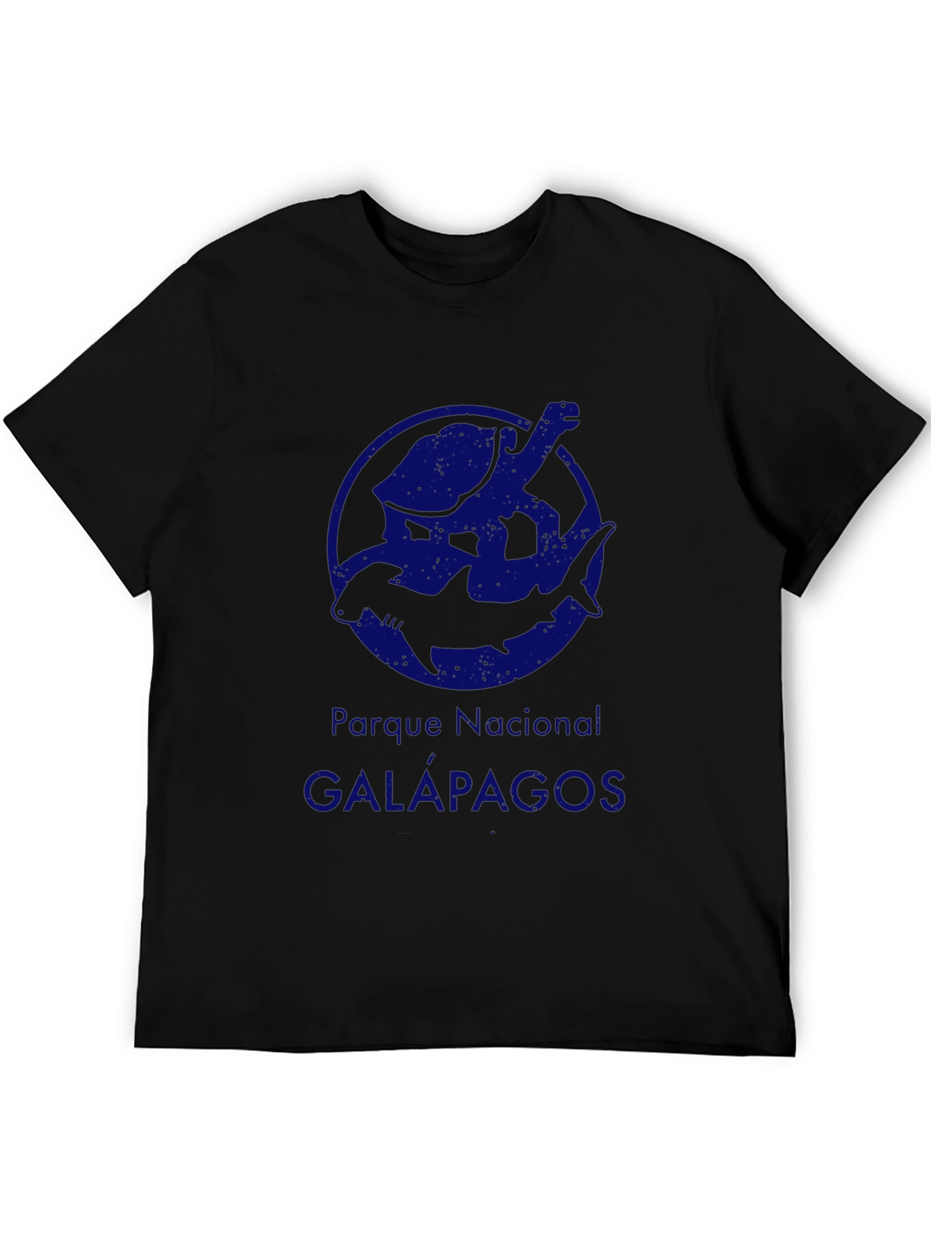 Galapagos National Park T-Shirt - Turtle & Shark Design